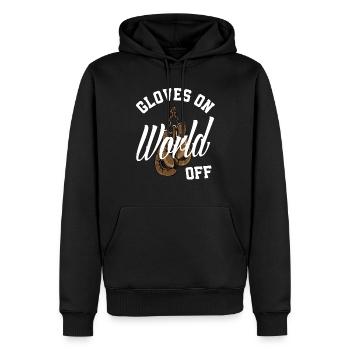 Lustiges Boxen Boxer Geschenk - Männer Premium Bio Hoodie - Schwarz - Vorne - Nico (187cm)