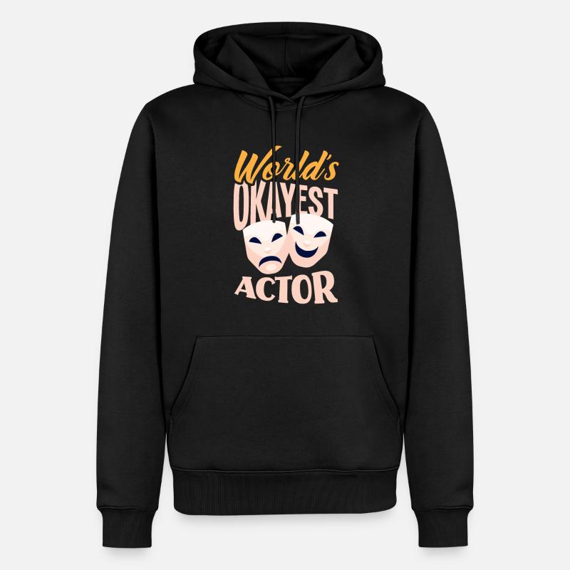 Drôle d’acteur Actrice Cadeau - Sweat à capuche Premium bio Homme - noir