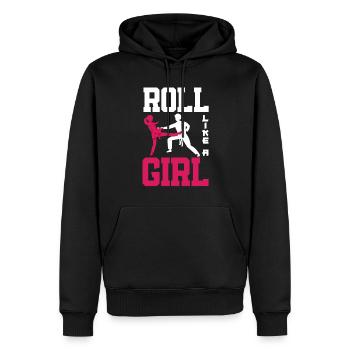 Jiu Jitsu Jiu Jitsu Jiu Jitsu - Männer Premium Bio Hoodie - Schwarz - Vorne - Nico (187cm)