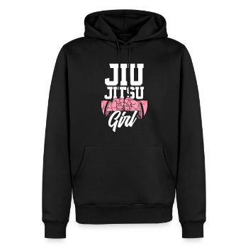 Jiu Jitsu Jiu Jitsu Jiu Jitsu - Männer Premium Bio Hoodie - Schwarz - Vorne - Nico (187cm)