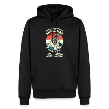 Jiu Jitsu Jiu Jitsu Jiu Jitsu - Männer Premium Bio Hoodie - Schwarz - Vorne - Nico (187cm)