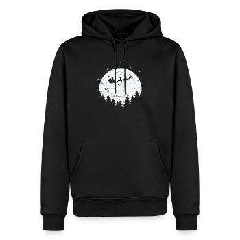 Weihnachten Xmas Familienzeit Feiertag - Männer Premium Bio Hoodie - Schwarz - Vorne - Nico (187cm)