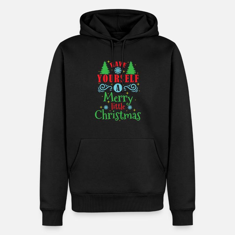 Passez un joyeux petit Noël - Sweat à capuche Premium bio Homme - noir