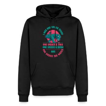 I Was One Under Today Golf Golf Gift - Men’s Premium Organic Hoodie - black - Front - Nico (187cm)