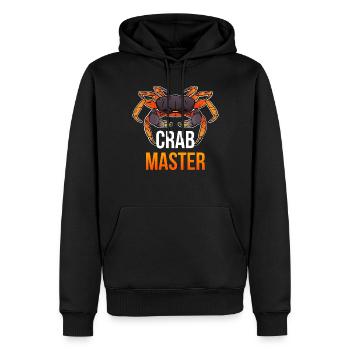 Crab Master Krabbe Geschenk - Männer Premium Bio Hoodie - Schwarz - Vorne - Nico (187cm)