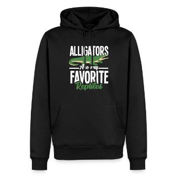 Alligator Alligator Crocodile Crocodile - Sweat à capuche Premium bio Homme - noir - Devant - Nico (187cm)