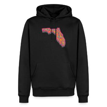 Florida - Men’s Premium Organic Hoodie - black - Front - Nico (187cm)