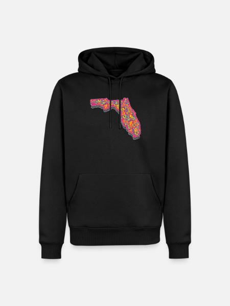 Florida - Men’s Premium Organic Hoodie - black