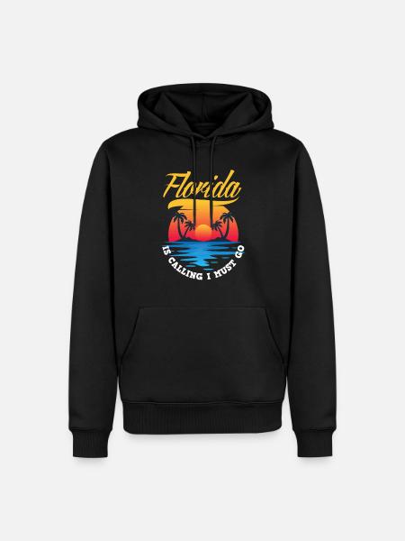 Florida - Men’s Premium Organic Hoodie - black