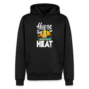 Florida - Men’s Premium Organic Hoodie - black - Front - Nico (187cm)