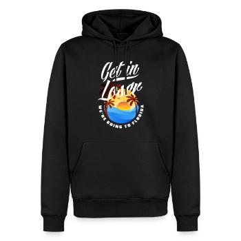 Florida - Men’s Premium Organic Hoodie - black - Front - Nico (187cm)