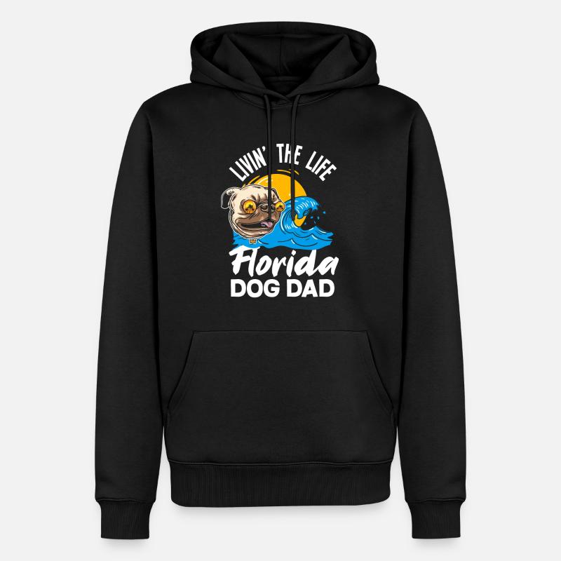 Florida - Männer Premium Bio Hoodie - Schwarz