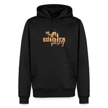Summer Party Feiern tanzen Musik Freunde - Männer Premium Bio Hoodie - Schwarz - Vorne - Nico (187cm)