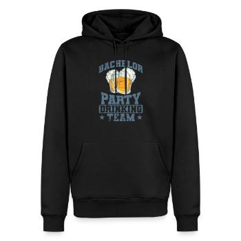 Bachelor Party Drinking Team Freunde - Männer Premium Bio Hoodie - Schwarz - Vorne - Nico (187cm)