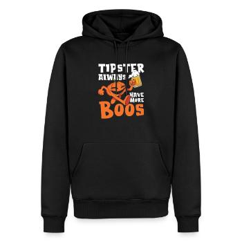 Tipster a de plus en plus de Boos-server - Sweat à capuche Premium bio Homme - noir - Devant - Nico (187cm)