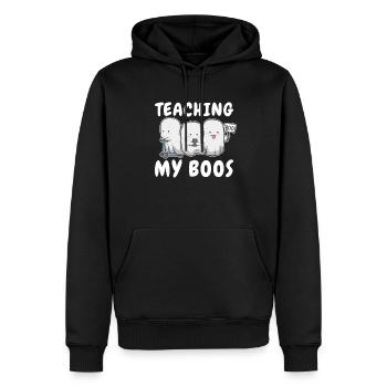 Unterrichten Meiner Boos Grundschullehrer - Männer Premium Bio Hoodie - Schwarz - Vorne - Nico (187cm)