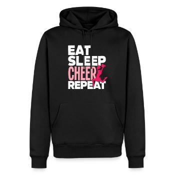 Drôle de pom-pom girl Cheerleading Cadeau - Sweat à capuche Premium bio Homme - noir - Devant - Nico (187cm)