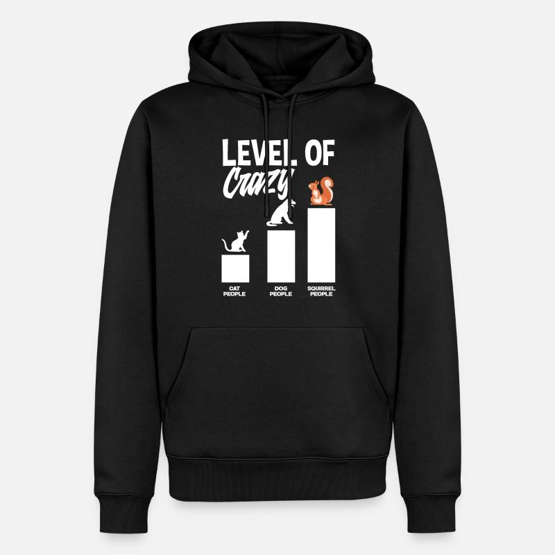 Eichhörnchen - Männer Premium Bio Hoodie - Schwarz