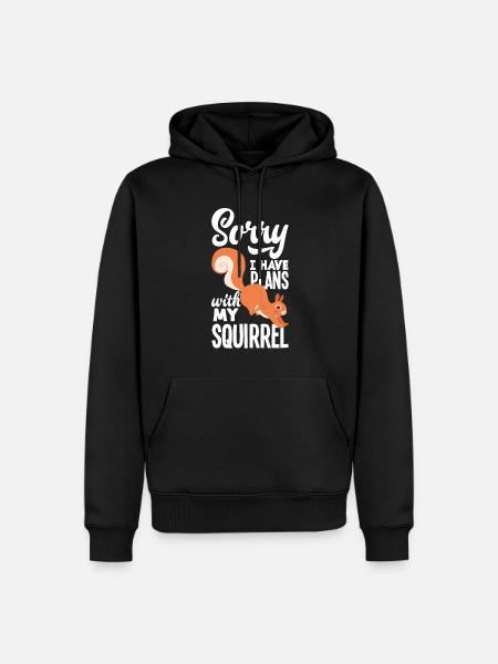 Squirrel - Men’s Premium Organic Hoodie - black