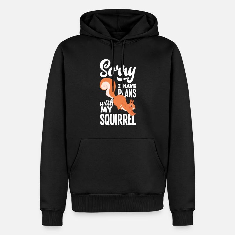 Écureuil - Sweat à capuche Premium bio Homme - noir