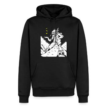 Medieval Goblin Creature - Men’s Premium Organic Hoodie - black - Front - Nico (187cm)