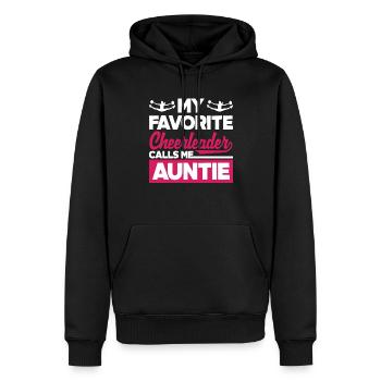 Lustiges Cheerleader Cheerleading Geschenk - Männer Premium Bio Hoodie - Schwarz - Vorne - Nico (187cm)