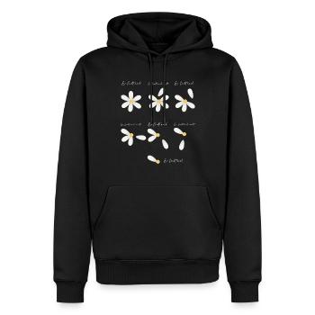 Gänseblümchen Spiel Er liebt mich Er liebt mich ni - Männer Premium Bio Hoodie - Schwarz - Vorne - Nico (187cm)