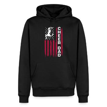 Lustiges Cheerleader Cheerleading Geschenk - Männer Premium Bio Hoodie - Schwarz - Vorne - Nico (187cm)