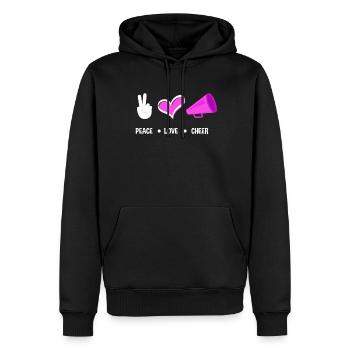 Lustiges Cheerleader Cheerleading Geschenk - Männer Premium Bio Hoodie - Schwarz - Vorne - Nico (187cm)