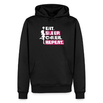 Lustiges Cheerleader Cheerleading Geschenk - Männer Premium Bio Hoodie - Schwarz - Vorne - Nico (187cm)