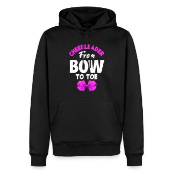 Lustiges Cheerleader Cheerleading Geschenk - Männer Premium Bio Hoodie - Schwarz - Vorne - Nico (187cm)