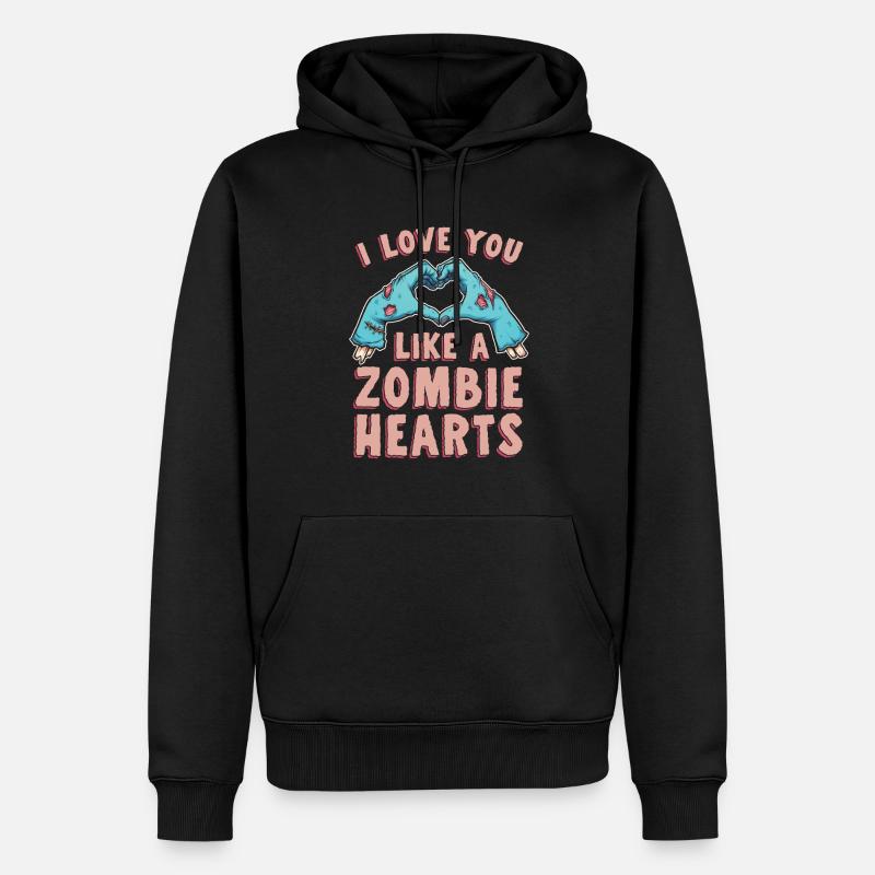 Je t’aime comme un - Sweat à capuche Premium bio Homme - noir