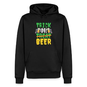 Trick Or Beer Halloween Costume Beer Lovers - Men’s Premium Organic Hoodie - black - Front - Nico (187cm)