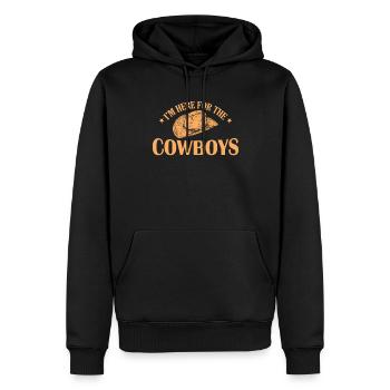 I’m here for the Cowboys Bundesstaat USA Texas - Männer Premium Bio Hoodie - Schwarz - Vorne - Nico (187cm)