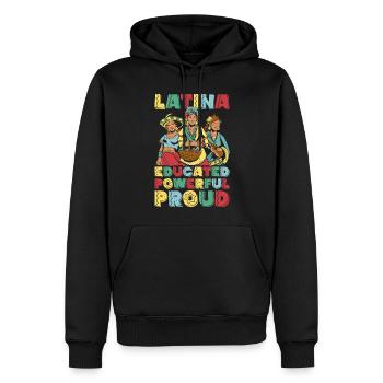 Latina Proud Month of Hispanic Heritage Gift - Sweat à capuche Premium bio Homme - noir - Devant - Nico (187cm)