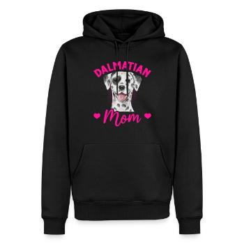 Hundeliebhaber Welpe Niedliche Dalmatiner Mama - Männer Premium Bio Hoodie - Schwarz - Vorne - Nico (187cm)