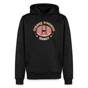 Sprinkle Kindness Kindness Gift - Men’s Premium Organic Hoodie - black - Front - Nico (187cm)