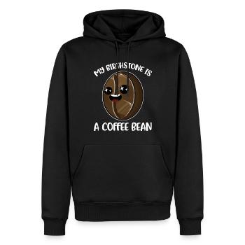 My Birthstone Is A Coffee Bean Kaffee Geschenk - Männer Premium Bio Hoodie - Schwarz - Vorne - Nico (187cm)