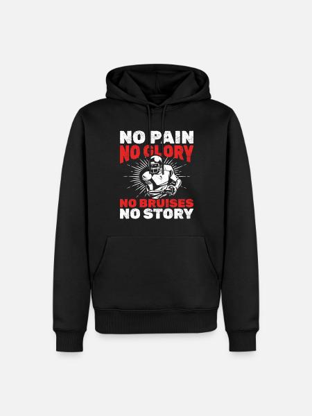 Football Player Coach Lustig - Men’s Premium Organic Hoodie - black