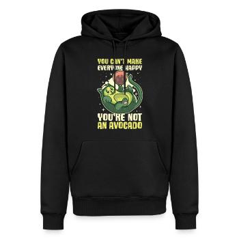 Youre Not An Avocado Avocado Gift - Men’s Premium Organic Hoodie - black - Front - Nico (187cm)