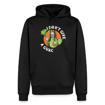 I Dont Give A Guac Vegan Geschenk - Männer Premium Bio Hoodie - Schwarz - Vorne - Nico (187cm)