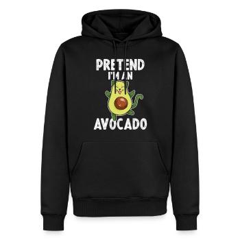 Pretend Im An Avocado Avocado Geschenk - Männer Premium Bio Hoodie - Schwarz - Vorne - Nico (187cm)