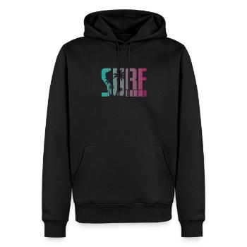 Surf Life Wellenreiten Wassersport Wind - Männer Premium Bio Hoodie - Schwarz - Vorne - Nico (187cm)