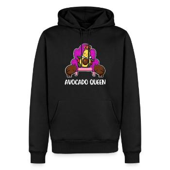 Avocado Queen Avocado Geschenk - Männer Premium Bio Hoodie - Schwarz - Vorne - Nico (187cm)