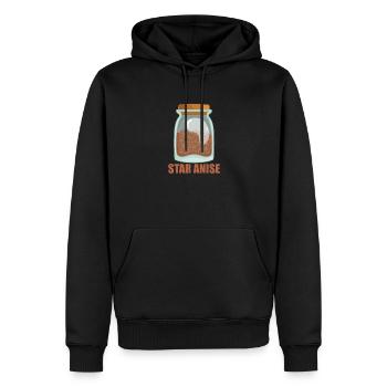 Star Anise Gewürz Geschmack Essen Kochen - Männer Premium Bio Hoodie - Schwarz - Vorne - Nico (187cm)