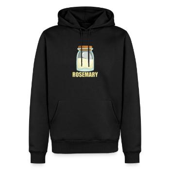 Rosemary Gewürz Geschmack Essen Kochen - Männer Premium Bio Hoodie - Schwarz - Vorne - Nico (187cm)