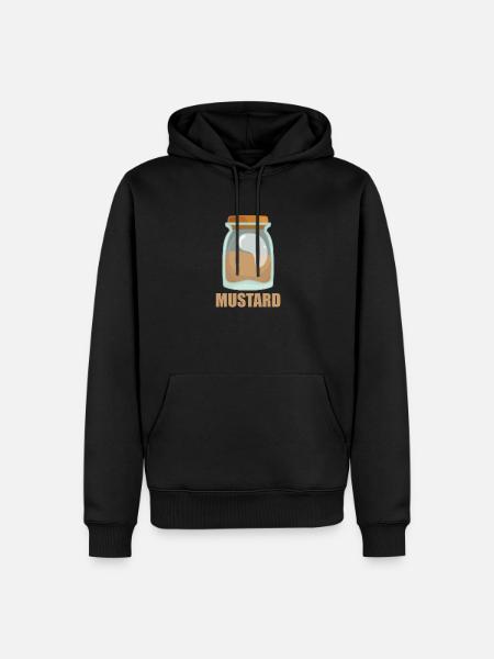 Mustard Spice Taste Food Cooking - Men’s Premium Organic Hoodie - black