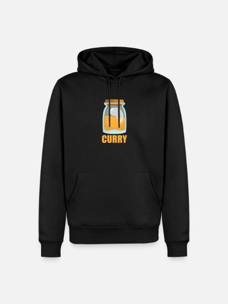 Curry saveur épice cuisine - Sweat à capuche Premium bio Homme - noir