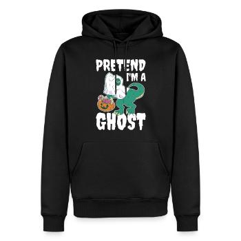 Pretend Im A Ghost Geist Geschenk - Männer Premium Bio Hoodie - Schwarz - Vorne - Nico (187cm)
