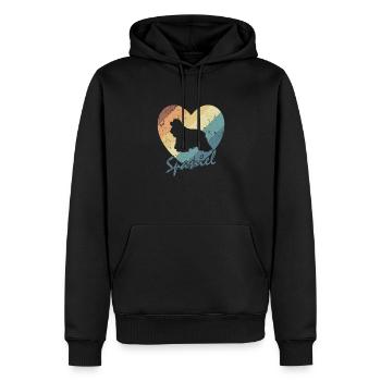 cocker spaniel dog spaniel pet dog - Men’s Premium Organic Hoodie - black - Front - Nico (187cm)
